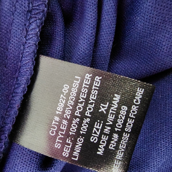 Trixxi blue stripe sleeveless romper size xl - Picture 5 of 5